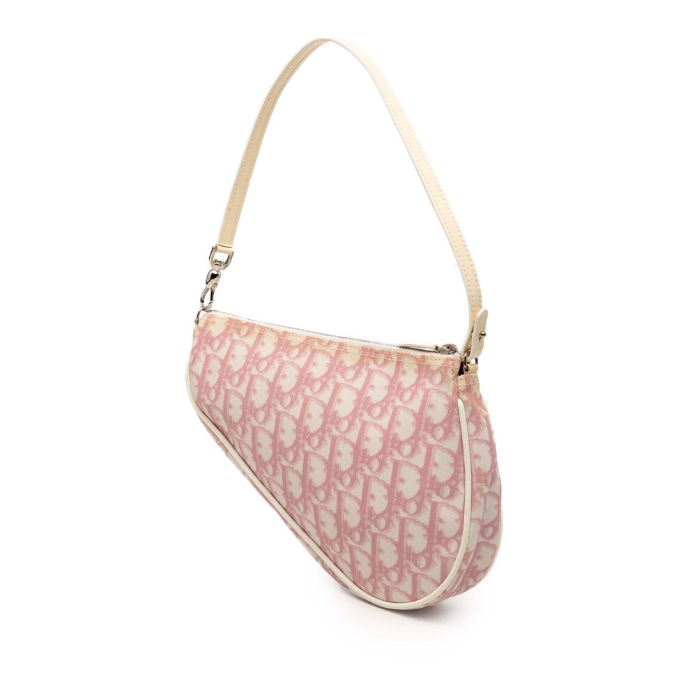 Pre-Loved Dior Mini Diorissimo Coated Canvas Saddle Pochette - Picture 2 of 11